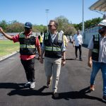 Ito Bisonó recorre y supervisa trabajos en el Centro Olímpico